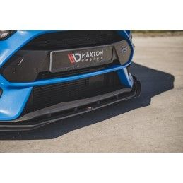Sport Durabilité LAME AVANT MAXTON + Flaps Ford Focus RS Mk3 Noir + Rabats Brillant 