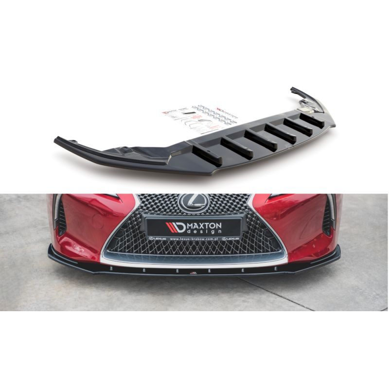 Maxton Lame Du Pare-Chocs Avant V.1 Lexus LC 500 Gloss Black, LE-LC-500-FD1G Tuning.fr