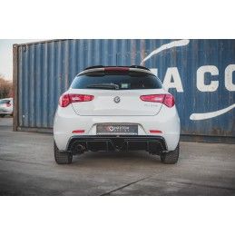 Rajout Du Pare-Chocs Arriere Alfa Romeo Giulietta Facelift (Version avec échappement d'un seul côté) Noir Brillant