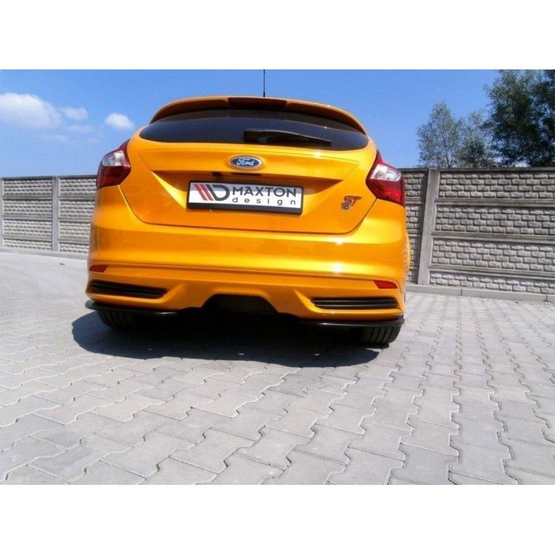 Maxton Lame Du Pare-Chocs Arriere Ford Focus ST Mk3 Hatchback Gloss Black, FO-FO-3-ST-RSD1G Tuning.fr