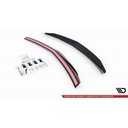 Maxton Spoiler Cap Mercedes-Benz E63 AMG / AMG-Line Sedan W212 Facelift Gloss Black, ME-E-212F-AMG-CAP1G Tuning.fr