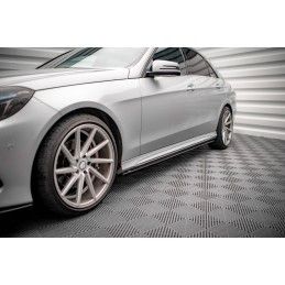 Maxton Rajouts Des Bas De Caisse Mercedes-Benz E63 AMG / AMG-Line Sedan W212 Facelift Gloss Black, ME-E-212F-AMG-SD1G Tuning.fr