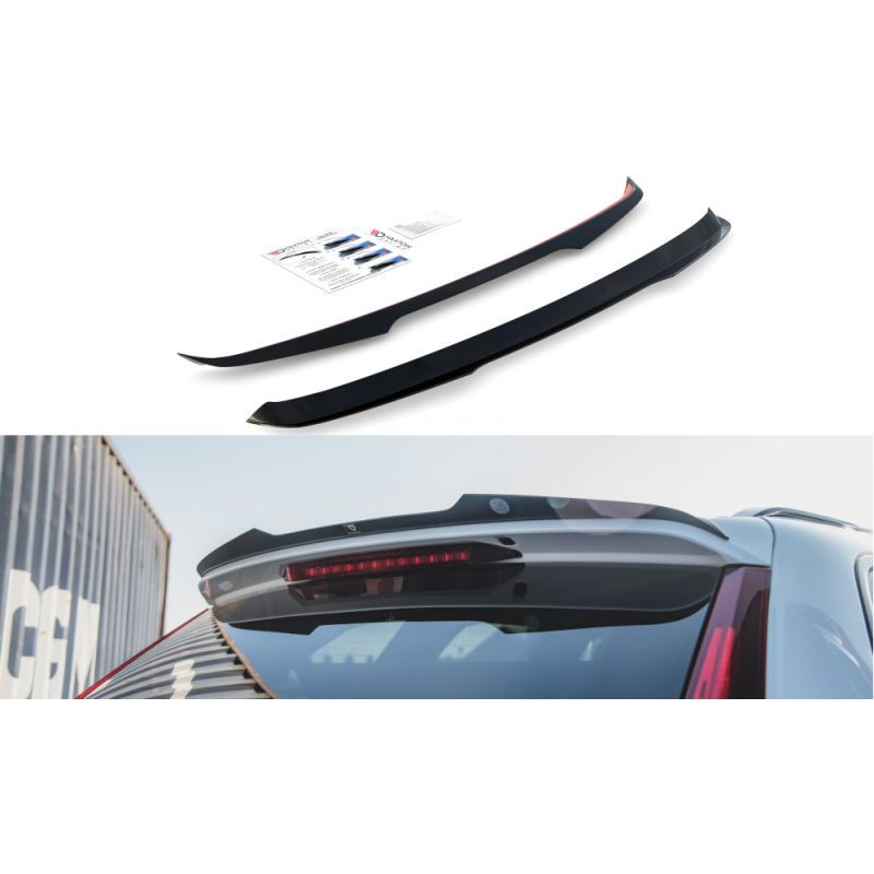 Maxton Spoiler Cap Volvo XC60 Mk2 R-Design Gloss Black, VO-XC60-2-RDESIGN-CAP1G Tuning.fr