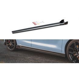 Rajouts Des Bas De Caisse MAXTON V.5 Hyundai I30 N Mk3 / Mk3 FL Hatchback/Fastback Noir Brillant