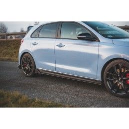 Rajouts Des Bas De Caisse MAXTON V.5 Hyundai I30 N Mk3 / Mk3 FL Hatchback/Fastback Noir Brillant