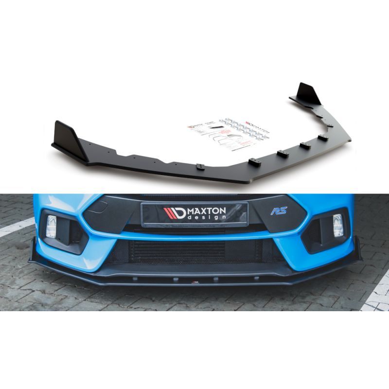 Maxton Sport Durabilité Lame Du Pare-Chocs Avant / Splitter V.2 Ford Focus RS Mk3 Black, FOFO3RSCNC-FD2B Tuning.fr