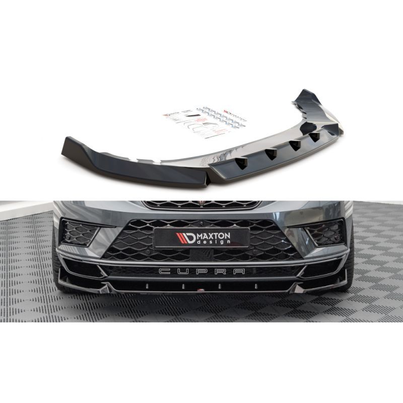 Maxton Lame Du Pare-Chocs Avant V.1 Cupra Ateca Gloss Black, CU-AT-1-FD1G Tuning.fr