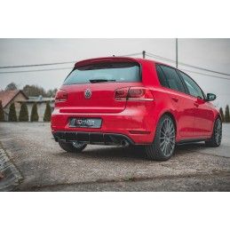 Sport Durabilité Central Diffuseur Arriere V.2 Volkswagen Golf GTI Mk6 Noir-Rouge