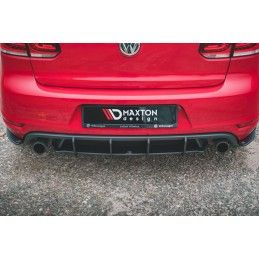 Sport Durabilité Central Diffuseur Arriere V.2 Volkswagen Golf GTI Mk6 Noir-Rouge