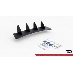 Sport Durabilité Central Diffuseur Arriere V.2 Volkswagen Golf GTI Mk6 Noir-Rouge