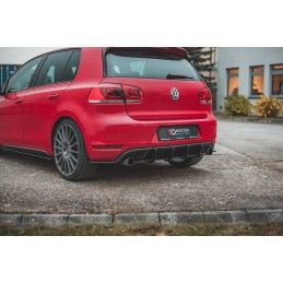 Maxton Sport Durabilité Lame Du Pare Chocs Arriere Volkswagen Golf GTI Mk6 Black-Red, VWGO6GTICNC-RSD1BRB Tuning.fr