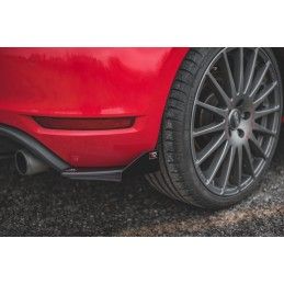 Sport Durabilité LAME ARRIERE MAXTON + Flaps Volkswagen Golf GTI Mk6 Noir-Rouge + Rabats Brillant