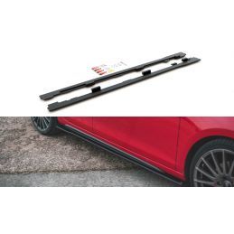 Maxton Sports Durabilité Rajouts Des Bas De Caisse Volkswagen Golf GTI Mk6 Black-Red, VWGO6GTICNC-SD1BRB Tuning.fr