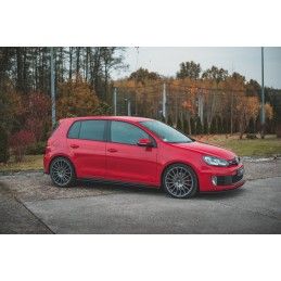 Maxton Sports Durabilité Rajouts Des Bas De Caisse Volkswagen Golf GTI Mk6 Black-Red, VWGO6GTICNC-SD1BRB Tuning.fr