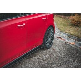 Maxton Sports Durabilité Rajouts Des Bas De Caisse Volkswagen Golf GTI Mk6 Black-Red, VWGO6GTICNC-SD1BRB Tuning.fr