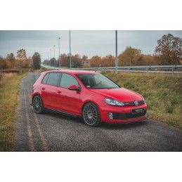 Maxton Sports Durabilité Rajouts Des Bas De Caisse + Flaps Volkswagen Golf GTI Mk6 Black + Gloss Flaps, VWGO6GTICNC-SD1B+SRF1G T