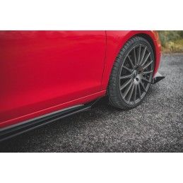 Maxton Sports Durabilité Rajouts Des Bas De Caisse + Flaps Volkswagen Golf GTI Mk6 Black + Gloss Flaps, VWGO6GTICNC-SD1B+SRF1G T