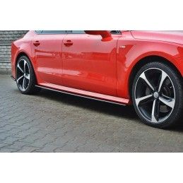 Rajout Du Bas De Caisse Audi S7 / A7 S-Line C7 FL Noir Brillant