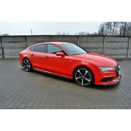 Rajout Du Bas De Caisse Audi S7 / A7 S-Line C7 FL Noir Brillant