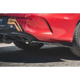 Maxton Sport Durabilité Lame Du Pare Chocs Arriere + Flaps Mercedes-AMG C43 Coupe C205 Black + Gloss Flaps, MEC20543AMGCNC-RSD1B