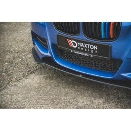 Maxton Sport Durabilité Lame Du Pare-Chocs Avant BMW M135i F20 Black-Red, BM1F20MCNC-FD1BRB Tuning.fr