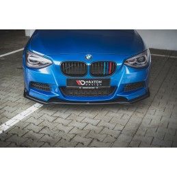 Sport Durabilité LAME AVANT MAXTON + Flaps BMW M135i F20 Noir-Rouge + Rabats Brillant