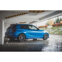 Sports Durabilité Rajouts Des Bas De Caisse MAXTON + Flaps BMW 1 F21 M135i / M140i / M-Pack Noir + Rabats Brillant 