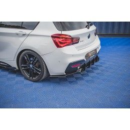 Maxton Sport Durabilité Lame Du Pare Chocs Arriere V.2 BMW 1 F20 M140i Black-Red, BM1F20FMCNC-RSD2BRB Tuning.fr