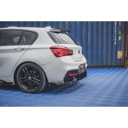 Maxton Sport Durabilité Lame Du Pare Chocs Arriere V.2 + Flaps BMW 1 F20 M140i Black + Gloss Flaps, BM1F20FMCNC-RSD2B+RSF1G Tuni