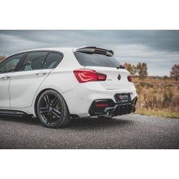 Maxton Sport Durabilité Lame Du Pare Chocs Arriere V.3 + Flaps BMW 1 F20 M140i Black + Gloss Flaps, BM1F20FMCNC-RSD3B+RSF1G Tuni