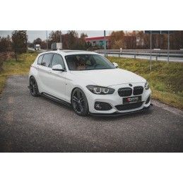 Sports Durabilité Rajouts Des Bas De Caisse MAXTON V.2 + Flaps BMW 1 F20 M135i / M140i / M-Pack Noir + Rabats Brillant 