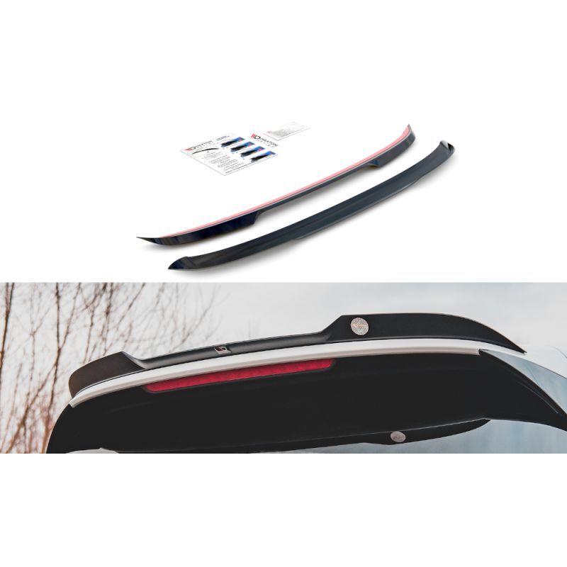 Maxton Spoiler Cap V.2 Volkswagen Golf 8 GTI / R Gloss Black, VW-GO-8-GTI-CAP2G Tuning.fr