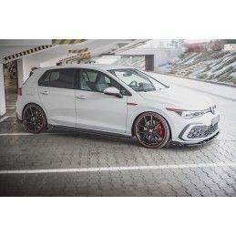 Maxton Rajouts Des Bas De Caisse V.2 + Ailerons Volkswagen Golf 8 GTI / GTI Clubsport Gloss Black, VW-GO-8-GTI-SD2G+SF Tuning.fr