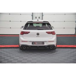 Maxton Sport Durabilité Lame Du Pare Chocs Arriere Volkswagen Golf 8 GTI Black-Red, VWGO8GTICNC-RSD1BRB Tuning.fr