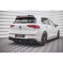 Maxton Sport Durabilité Central Diffuseur Arriere V.1 Volkswagen Golf 8 GTI Black-Red, VWGO8GTICNC-RS1B+BRBI Tuning.fr