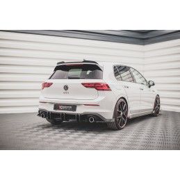 Sport Durabilité Central Diffuseur Arriere V.2 Volkswagen Golf 8 GTI Noir-Rouge