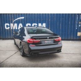 Maxton Central Arriere Splitter BMW 7 M-Pack G11 Gloss Black, BM-7-11-MPACK-RD1G Tuning.fr