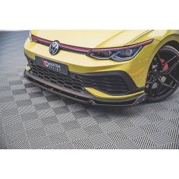 LAME AVANT MAXTON + Ailerons V.1 Volkswagen Golf 8 GTI Clubsport Noir Brillant