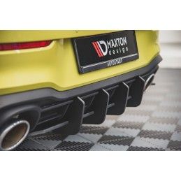 Maxton Sport Durabilité Central Diffuseur Arriere V.1 Volkswagen Golf 8 GTI Clubsport Black, VWGO8GTICSCNC-RS1B Tuning.fr