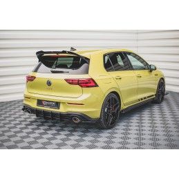 Sport Durabilité Central Diffuseur Arriere V.2 Volkswagen Golf 8 GTI Clubsport Noir-Rouge