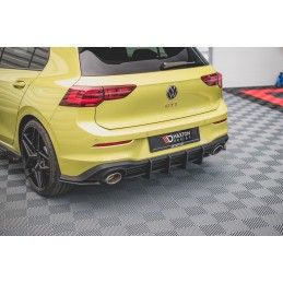 Sport Durabilité Central Diffuseur Arriere V.2 Volkswagen Golf 8 GTI Clubsport Noir-Rouge