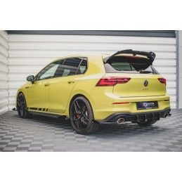 Sport Durabilité LAME ARRIERE MAXTON + Flaps Volkswagen Golf 8 GTI Clubsport Noir + Rabats Brillant 