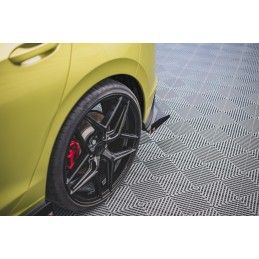 Sport Durabilité LAME ARRIERE MAXTON + Flaps Volkswagen Golf 8 GTI Clubsport Noir + Rabats Brillant 
