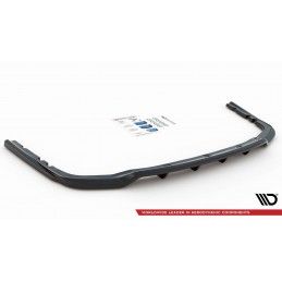 Central Arriere Splitter (avec une barre verticale) BMW X7 M G07 Noir Brillant