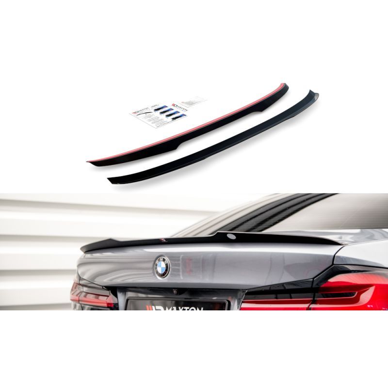 Maxton Spoiler Cap BMW 5 G30 Facelift M-Pack Gloss Black, BM-5-G30F-MPACK-CAP1G Tuning.fr