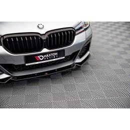 Maxton Lame Du Pare-Chocs Avant V.1 BMW 5 G30 Facelift M-Pack Gloss Black, BM-5-G30F-MPACK-FD1G Tuning.fr