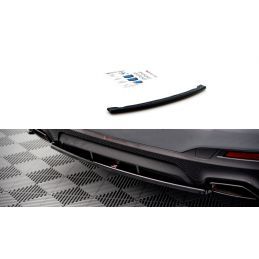 Central Arriere Splitter BMW 5 G30 Facelift M-Pack Noir Brillant