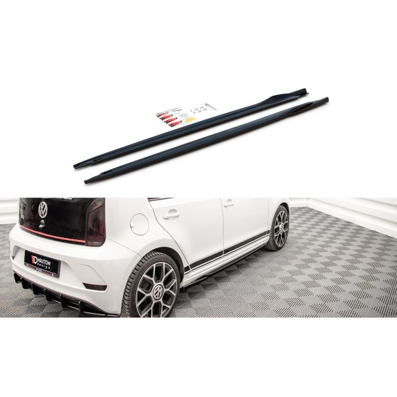 Rajouts Des Bas De Caisse MAXTON Volkswagen Up GTI Noir Brillant