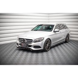 Maxton Lame Du Pare-Chocs Avant Mercedes-Benz C W205 Gloss Black, ME-C-205-FD1G Tuning.fr