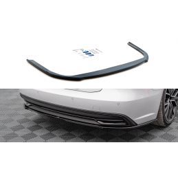 Maxton Central Arriere Splitter Audi A7 C8 Gloss Black, AU-A7-C8-RD1G Tuning.fr